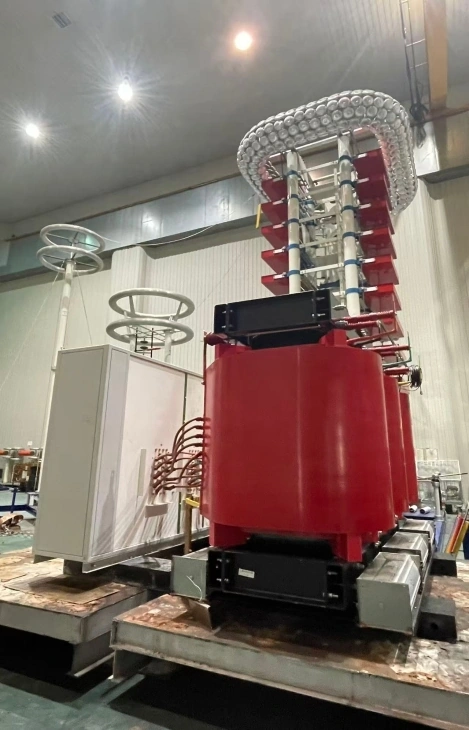 Transformer testing in the Yuantong 220 kV test workshop