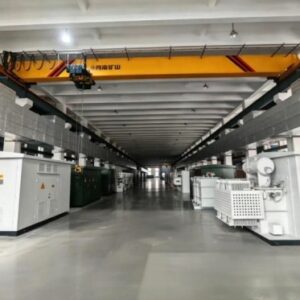 Prefabricated substation enclosures in the factory finished products area
